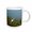 White, variant on 3drose, White Egret Standing in Grass W Water, 11oz Mug