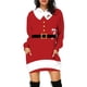 thumbnail image 4 of Sudadera con capucha y bolsillo hasta la rodilla con capucha para mujer europea y americana de Navidad, 4 of 5