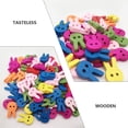 thumbnail image 2 of MLINS Cute Rabbit Shaped Wooden Buttons for Sewing and DIY Crafts Assorted Color Composite Material, 2 of 8