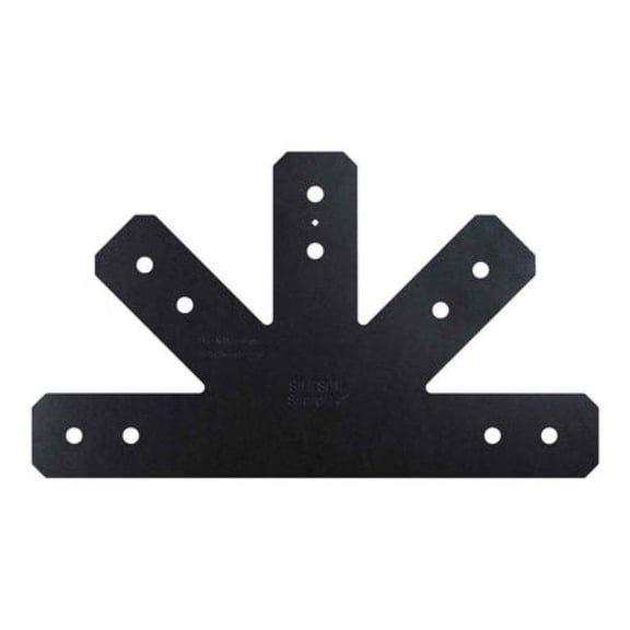 Simpson Strong-Tie Black Powder-Coated Gable T-Plate APVGP1212-4