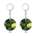 thumbnail image 2 of Naloa Fresh Avocados Print Round Keychain Keychain Key Ring, Key Tag, Key Chain Bulk for Gift Accessories (Round), 2 of 7