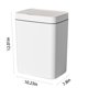 thumbnail image 3 of Ganfancp Cubo de Basura con Sensor Sin Contacto 14 Litros/ 3,7 Galones Cubo de Basura de Pequeña Capacidad con Tapa Cubo de Basura con Sensor Reciclaje para Cocina/Salón/Oficina Ofertas de La Semana, 3 of 7