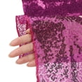 thumbnail image 4 of REGALWOVEN 1 Pack Sparkly Sequin Table Runner para Mesa de Comedor Rojo Rosa 12'x71', 4 of 5