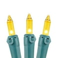 thumbnail image 3 of Novelty Lights Yellow 50 Light Incandescent Mini Christmas String Lights Green Wire 11 Feet, 3 of 6
