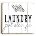 thumbnail image 1 of One Bella Casa 86903PW1818 18 x 18 in. Good Clean Fun Planked Wood Wall Decor, 1 of 1