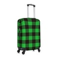 thumbnail image 3 of Picia Buffalo Plaid Green Black Luggage Protector Cover Thicken Suitcase Protector Cover Fit 18-32 Inch Luggage-Medium, 3 of 9