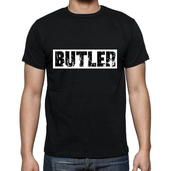 T-Shirt Graphique pour Hommes Butler Occupation Écologique Édition Limitée Tee-Shirt Manches Courtes Vintage Cadeau d'Anniversaire Original