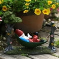 thumbnail image 4 of Hammocks Dwarf Garden Creative Decoration Christmas Gift Resin Crafts Decoration, 4 of 7