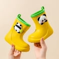 thumbnail image 7 of Kcolen Kids Cute Panda Rain Boots 3D Charm Waterproof Non- Outdoor Rain Shoes for Toddler Boys Girls, All Season Ages 2-11 Yellow, 7 of 7