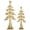 Gold, variant on Sziqiqi Gold Cast Iron Christmas Tree Figurines Set of 2, Heavy Duty Tabletop Decor for Fireplace Mantel Coffee Table Shelf Desk 11.8" and 9.4"