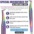 thumbnail image 3 of Professional Stainless Steel Rainbow Eyelash Tweezers Diamond Grip for Volume Classic Lashes 1 Piece, 3 of 3