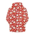 thumbnail image 2 of chaqlin Christmas Hoodies for Girls 8-10 Santa Claus Zip Up Hooded Sweatshirts Kids Long Sleeve Hoodie Jacket Xmas Coat with Pockets, 2 of 7
