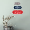 thumbnail image 5 of Signs ByLITA Designer Exit Route Sign (Brushed Silver) - Small, 5 of 5