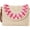 Pink, variant on Jiibva Straw Clutch for Women Hand-woven Straw Crossbody Bag Summer Beach Envelope Purse Wallet Bohemia Shoulder Bag Handbags