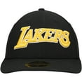 thumbnail image 2 of Men's New Era Black Los Angeles Lakers Team Low Profile 59FIFTY Fitted Hat, 2 of 4
