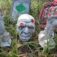 thumbnail image 1 of Halloween Skeleton Prop Human Full Size Skull Hand Garden Model Decor, 1 of 8