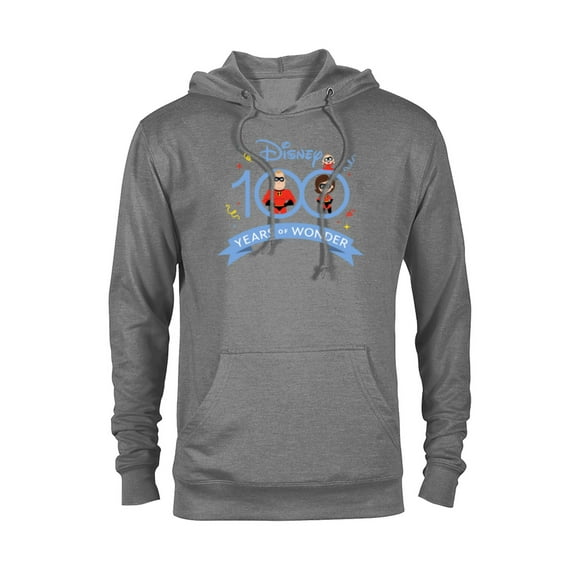 Disney 100 and Pixar’s The Incredibles 100 Years of Wonder - Pullover Hoodie for Adults - Customized-Athletic Heather
