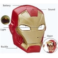 thumbnail image 3 of Aleko Marvel Avengers 4 Iron Man Capitán América Máscara Luz Sonido Cara abierta Casco Máscara para niños Halloween_c A THSIDNE ACTIVE Biensenido a ACTIVE, 3 of 4