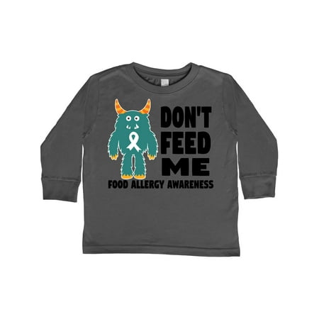 

Inktastic Dont Feed Me with Monster Gift Toddler Boy or Toddler Girl Long Sleeve T-Shirt