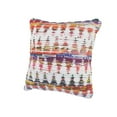 thumbnail image 6 of Ox Bay 20" x 20" Hand-Woven White/ Multicolored Geometric Cotton Blend Pillow Cover, 6 of 9