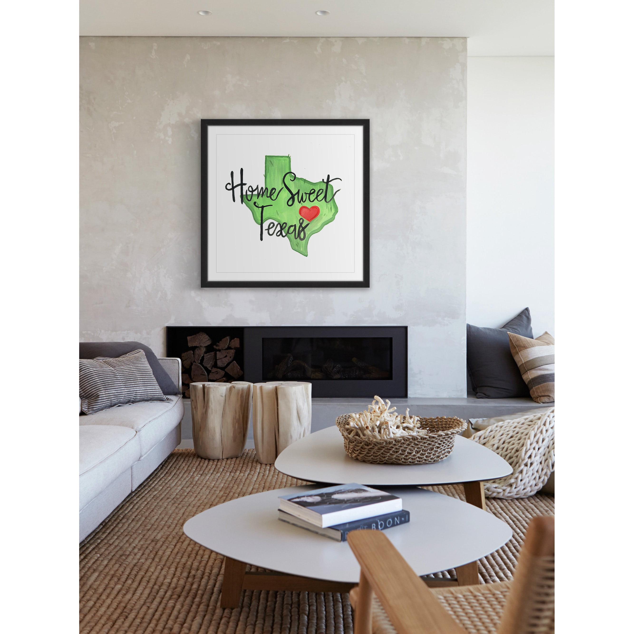 "Home Sweet Texas" Framed Painting Print