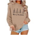 thumbnail image 2 of PNTUTB Women Fashion Christmas Tree Print Crew Neck Long Sleeve Loose Pullover Casual Sweatshirts, 2 of 5