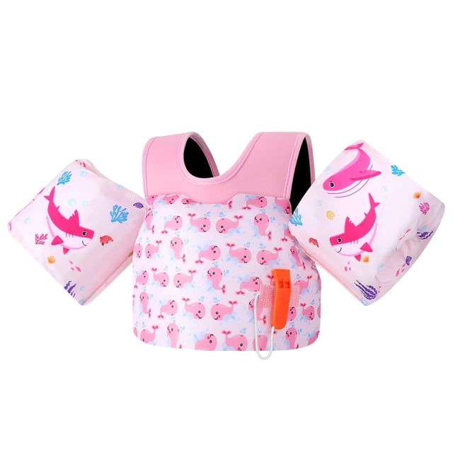 Chaleco de natación MoKo para niños de 9 a 23 kg con silbato de emergencia