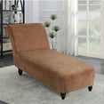 thumbnail image 2 of Luxury Velvet Chaise Lounge Slipcover – High-Stretch, Machine Washable Cover for Armless Chaises – Indoor Chaise Cover for Living Room, Sofa, Bedroom (Taupe), 2 of 12