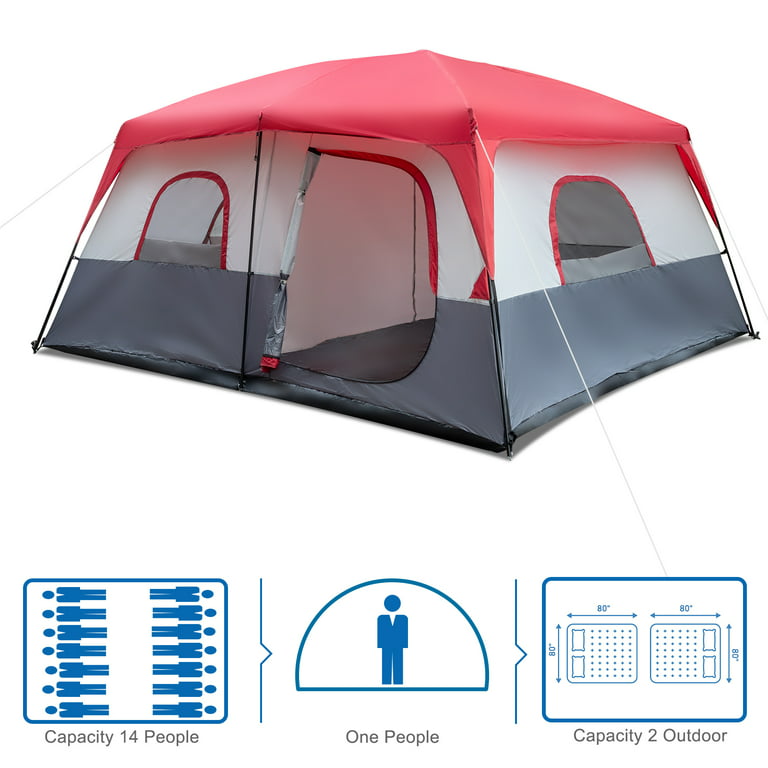 Zimtown 14 Person Family Tent Organizer for Camping Accessories