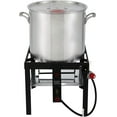 80QT Outdoor Propane Aluminum Boiling with Basket, Crab Steaming