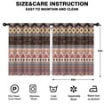 thumbnail image 2 of Blackout Kids Curtains,Black Boho Oriental Flowers and Paisleys Pattern Childrens Insulated Curtains Set Of 2,Bedroom Essentials,Toddler Room Decor 52x63in(132x160cm), 2 of 5