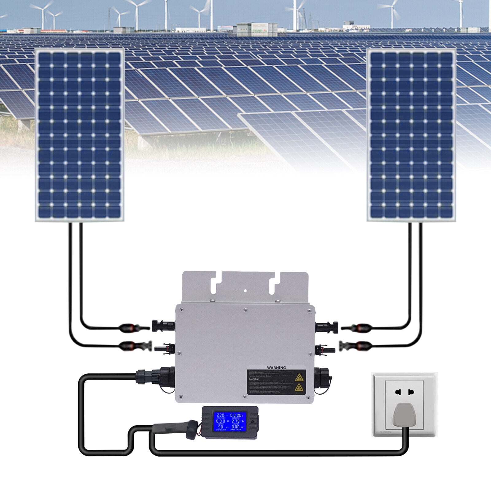 Solar Grid Tie Micro Inverter Aluminium Alloy 700W For Solar Panel 30V/60V 110V