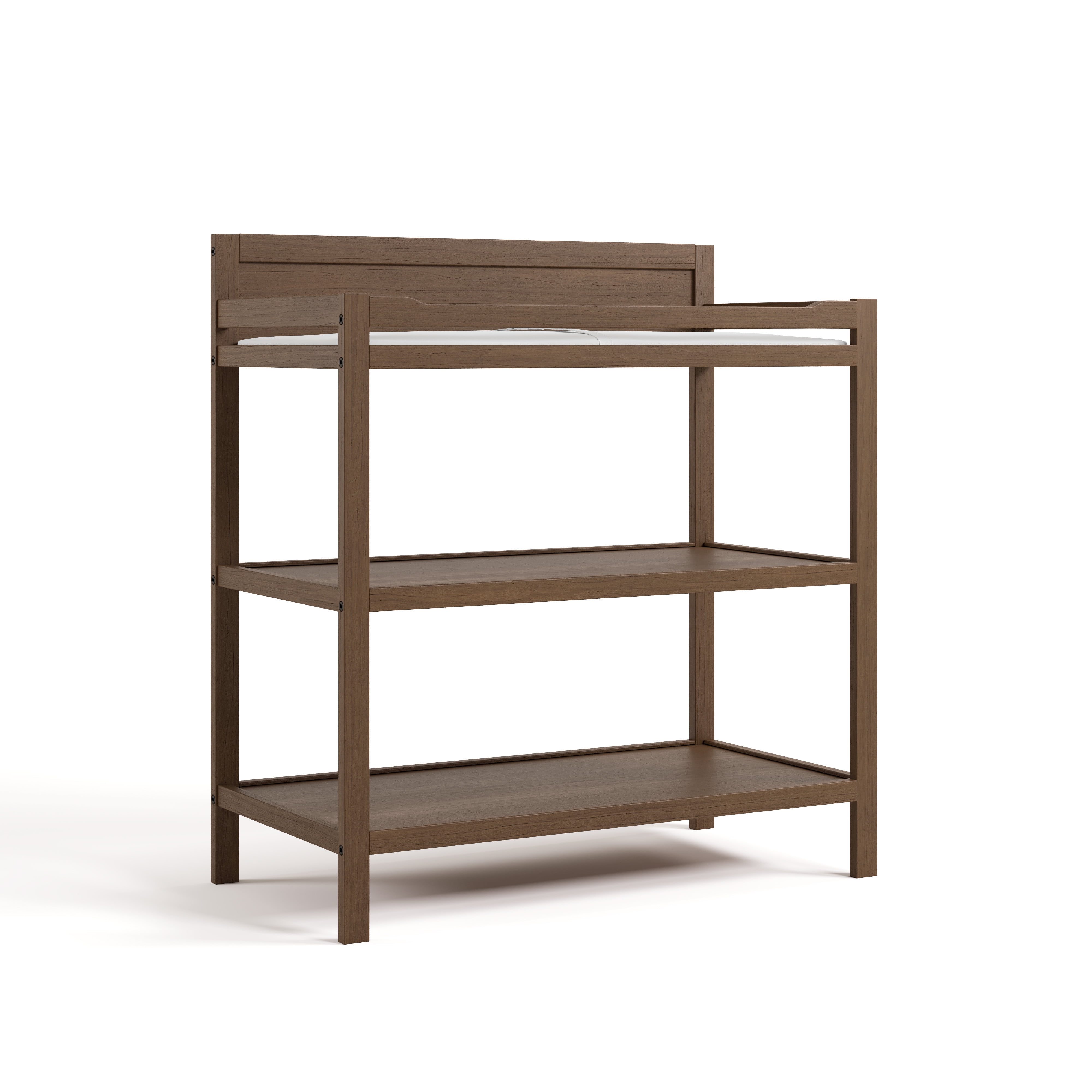Storkcraft Alpine Infant Changing Table with Changing Pad, Hazelnut