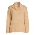 thumbnail image 5 of Time and Tru Women's Plush Cowl Neck Pullover Sweater, 5 of 5