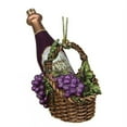 thumbnail image 2 of 4.5" Tuscan Winery Red Glass Wine Bottle in Basket Christmas Ornament, 2 of 2