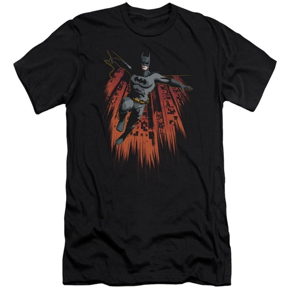 Batman Majestic Premium Canvas T-Shirt Adult Slim Fit 30/1 Black