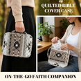 thumbnail image 5 of Xixirimido Aztec Tribe Geometric Print Bible Cover Case with Bookmarks Large Bible Bag Bible Study Supplies Accessories Quilted Bible Carrying Cases with Handle Christian Gift, 5 of 7