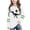 White, variant on Girls St. Patrick's Day Dinosaur T-Rex Shamrock Long Sleeve Tee T-Shirt Top Green Black Spring Fashion,Size 3 T