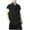 Black, variant on Men's Fashion Cowl Neck Cap Sleeve Tank Tops Ice Silk Cooling Summer Casual Solid T Shirts