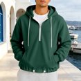 thumbnail image 2 of Gyexs Mens Hoodies Long Sleeve Casual Loose Fit Pullover Hooded Warm Sweatshirts Fall Fashion, 2 of 6
