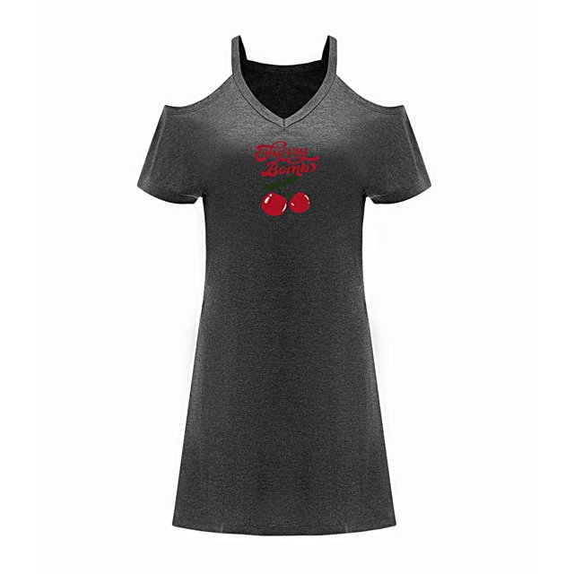 Vestido de mujer con hombros descubiertos, cómodo vestido de primavera para citas XL