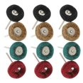 thumbnail image 2 of Juego de 80 ruedas de pulido de nailon con cabezal de pulido de fibra y mango, herramienta rotativa (rojo, amarillo, verde, negro, 20 unidades de cada color), 2 of 5