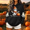 thumbnail image 2 of Jsaierl Womens Halloween Sweatshirts Plus Size Ghost Graphic Pullover Hoodies Vintage Classic Long Sleeve Shirt Tops Halloween Party Supplies, Sizes S-2XL, 2 of 6
