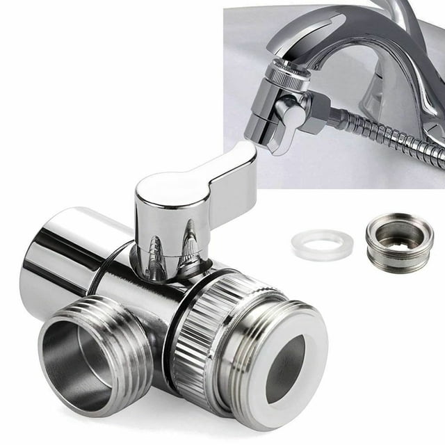 3 Way Water Tap Diverter Valve Faucet Switch Adapter Connector Head Faucet Kitchen Sink Splitter Accessories
