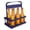 Blue, variant on 100Fens Foldable Plastic Beer Basket Beverage Beer Holders Sports Kettle Portable Holders Beer Rack