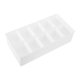 thumbnail image 2 of Organizador de escritorio de plástico blanco con 10 compartimentos, compartimento dividido para interfono, accesorios de almacenamiento para escritorio de oficina en casa., 2 of 7