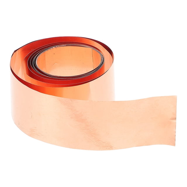 Rollo de tira de cobre puro para proyectos eléctricos de bricolaje, hoja de lámina de cobre conductora para elaboración de cinta de cobre, placa de lámina de cobre fina