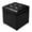 Black, variant on Giantex Seat Cube with Storage Space, Ottoman Made of Artificial Leather & Wood, Upholstered Ottoman, Brown