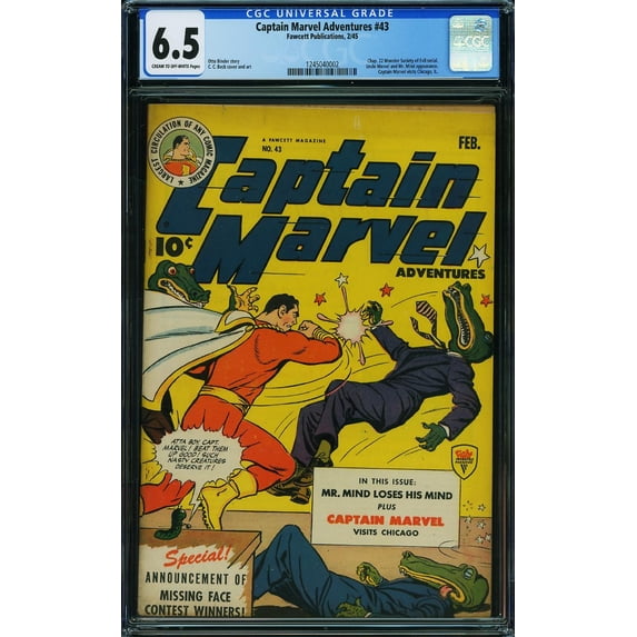 Captain Marvel Adventures #43 - CGC 6.5 Comic Book