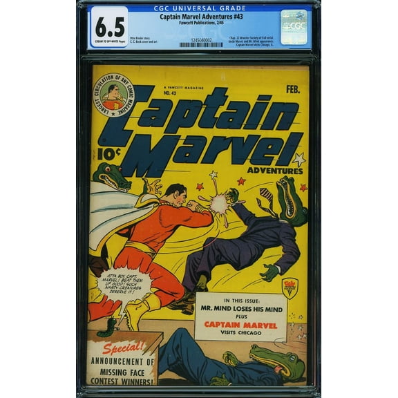 Captain Marvel Adventures #43 - CGC 6.5 Comic Book